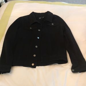 Black denim jacket